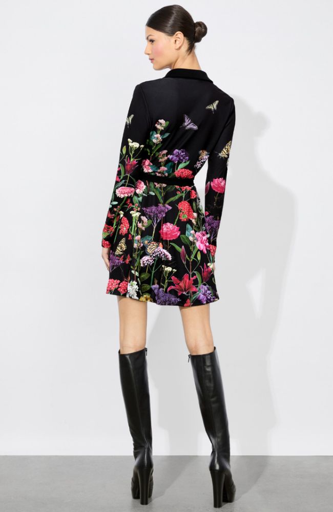 Millicent LS Flare Mini Dress