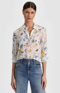 Willa Plkt Top in Off White