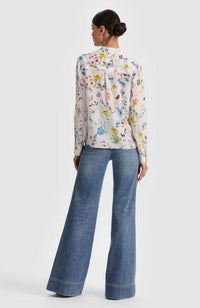 Willa Plkt Top in Off White