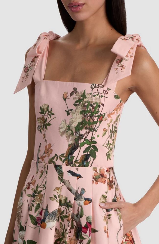 Hana Tie Strap Midi Dress