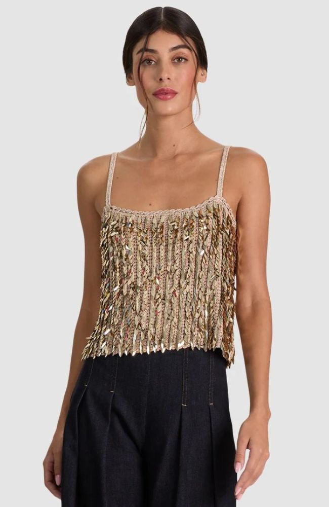 Nicolette Allover Sequin Tank