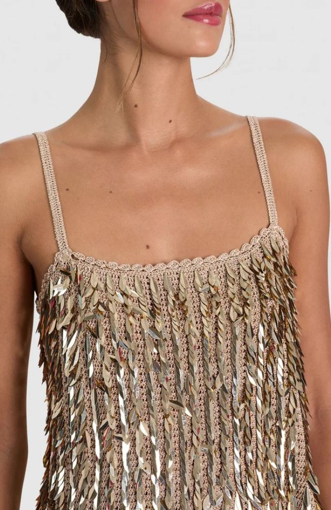 Nicolette Allover Sequin Tank