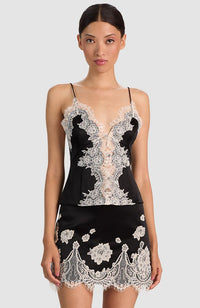 Julietta Cutaway Lace Slip Top