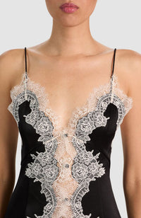 Julietta Cutaway Lace Slip Top