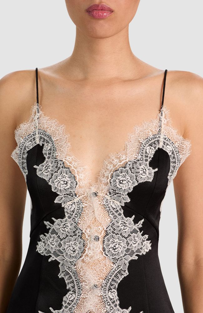 Julietta Cutaway Lace Slip Top