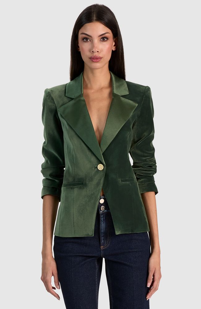 Sable Fitted Crossover Blazer