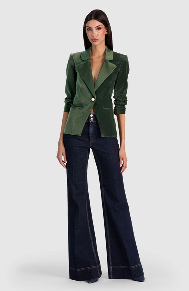 Sable Fitted Crossover Blazer