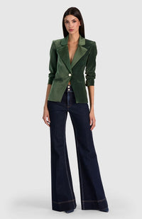 Sable Fitted Crossover Blazer