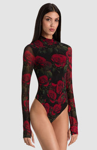Delaina Longsleeve Turtleneck Bodysuit