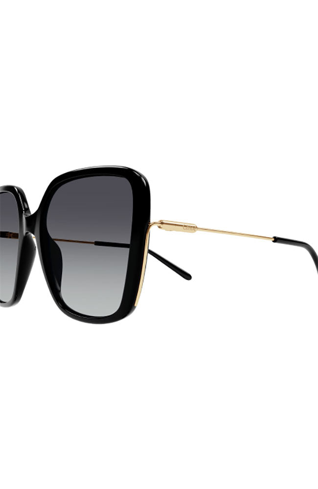 Chloe Sunglasses Black Squared Frame