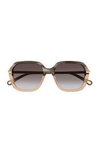 Chloe Sunglass Grey Vintage Rectangular