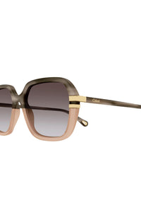 Chloe Sunglass Grey Vintage Rectangular