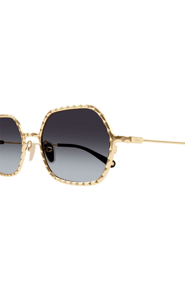 Chloe Scalloped Sunglasses in Gold and Brown Chloe | Accessories | Gold And Brown Womens Sunglasses  main image 4