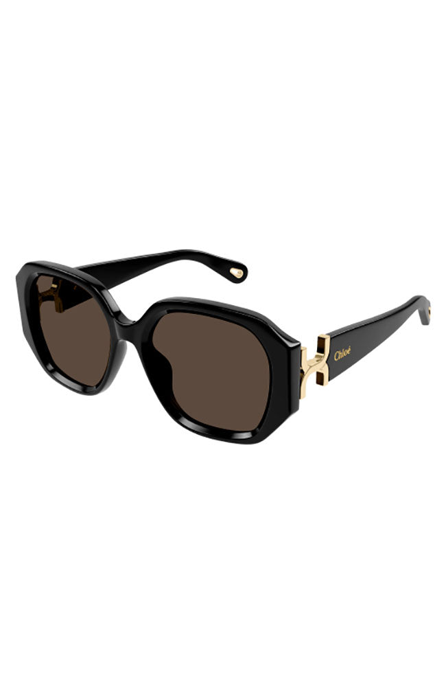 Chloe Sunglasses Black Soft Square