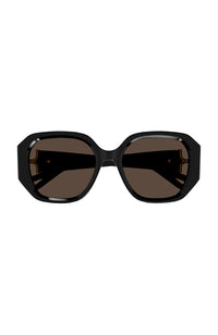 Chloe Sunglasses Black Soft Square