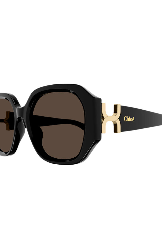 Chloe Sunglasses Black Soft Square
