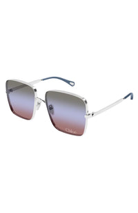 Chloe Sunglass Square Silver