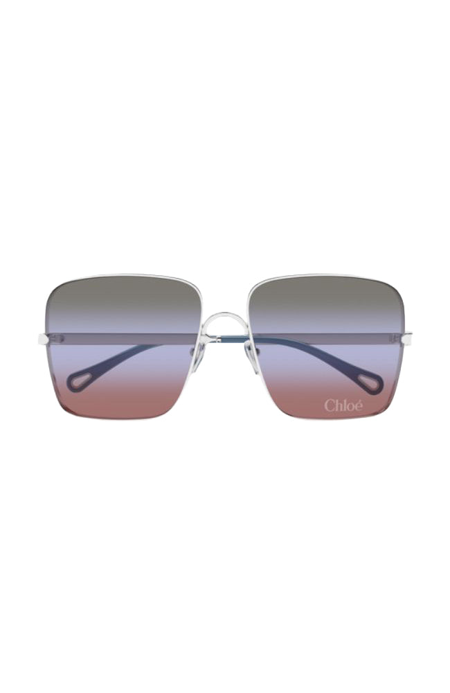 Chloe Sunglass Square Silver