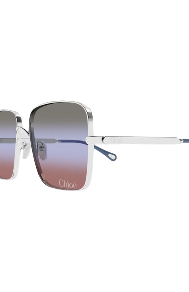 Chloe Sunglass Square Silver