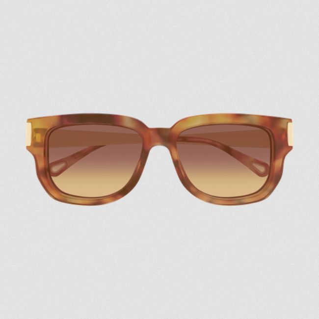 Chloe Sunglass Sq Gold Tort