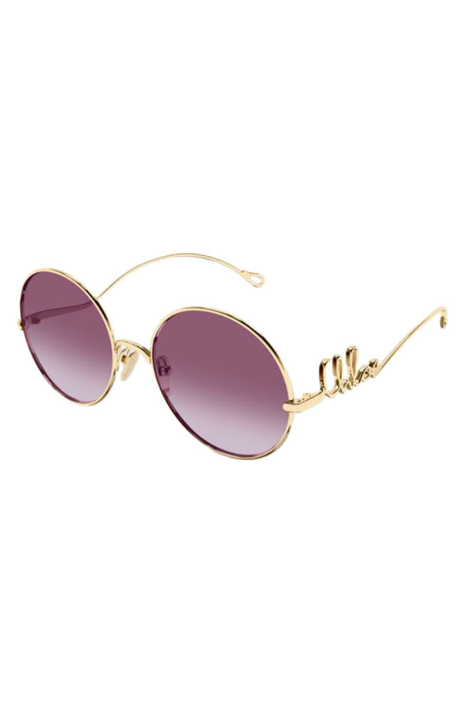 Chloe Sunglass Round Pink