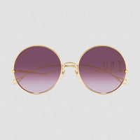 Chloe Sunglass Round Pink