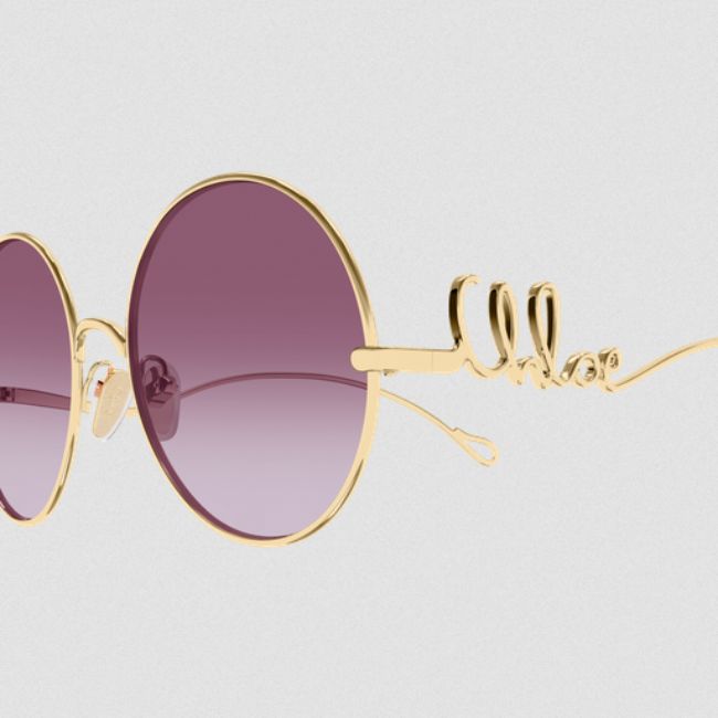 Chloe Sunglass Round Pink
