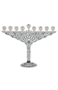 Silver Devora Menorah