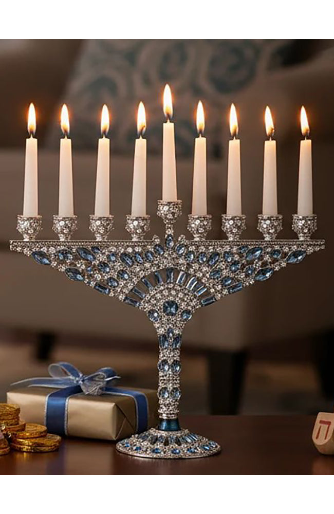 Silver Devora Menorah