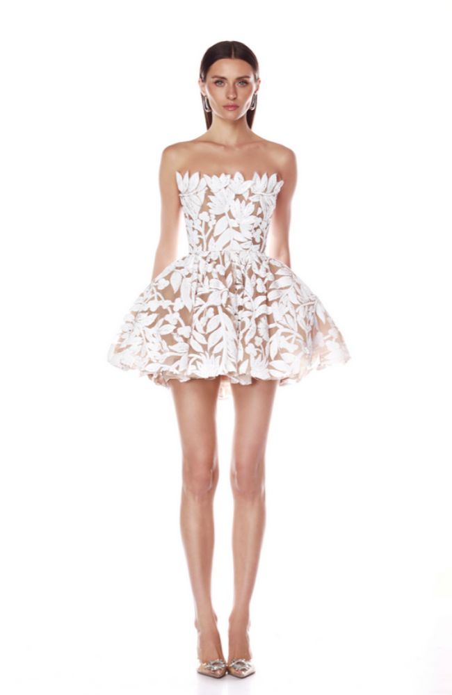 BB-26R-113WHT Chloe Mini Dress