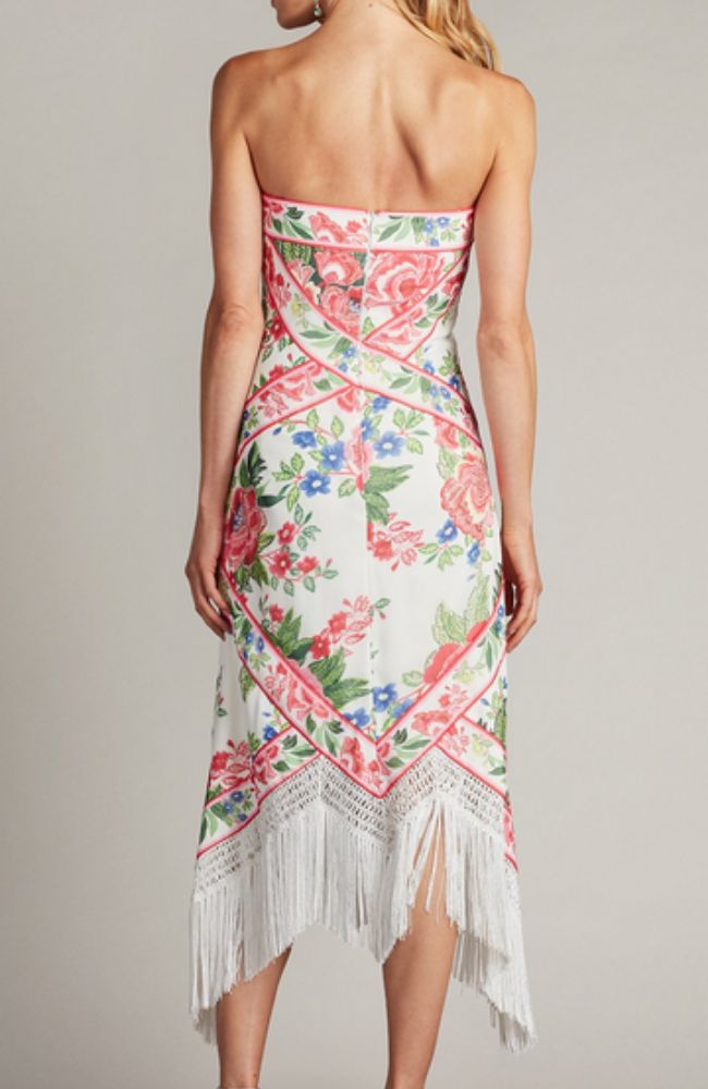 Brette White and Fuchsia Floral Dress