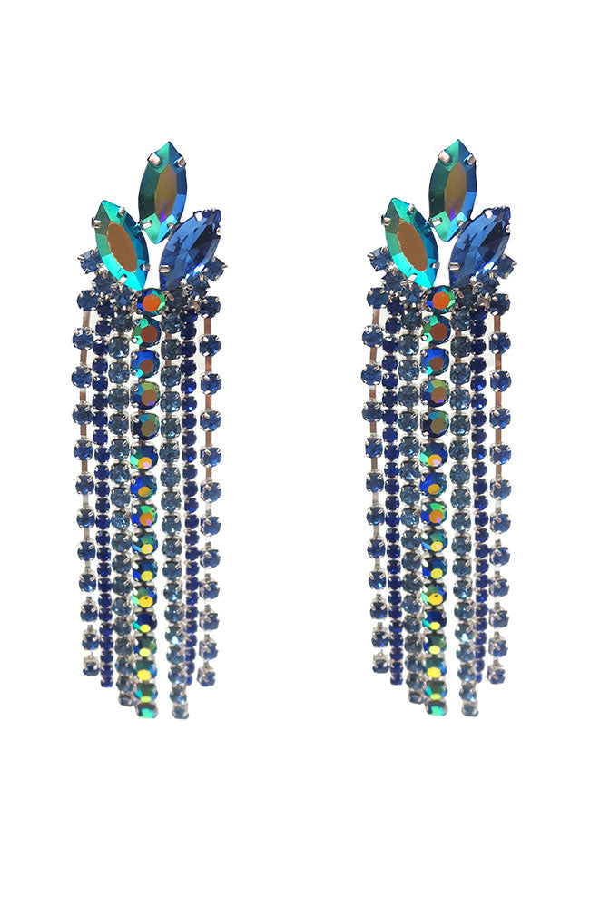 Sapphire Tassel Earrings