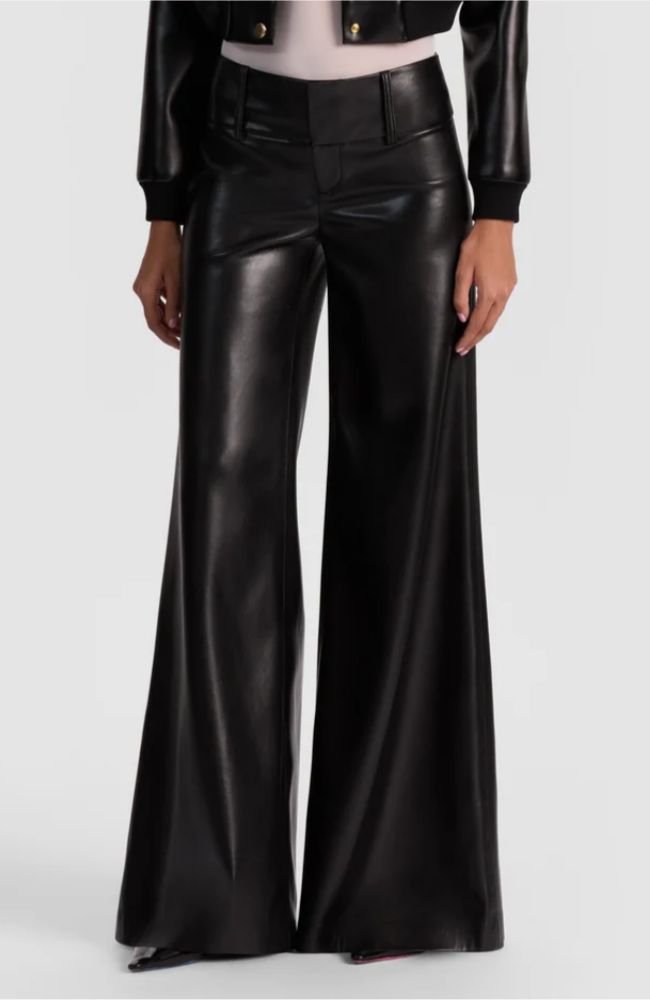 Olivia Vegan Leather Flare Pant
