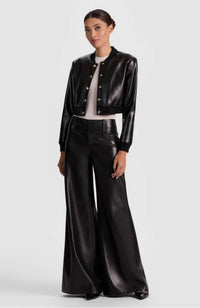 Olivia Vegan Leather Flare Pant