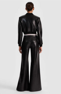 Olivia Vegan Leather Flare Pant