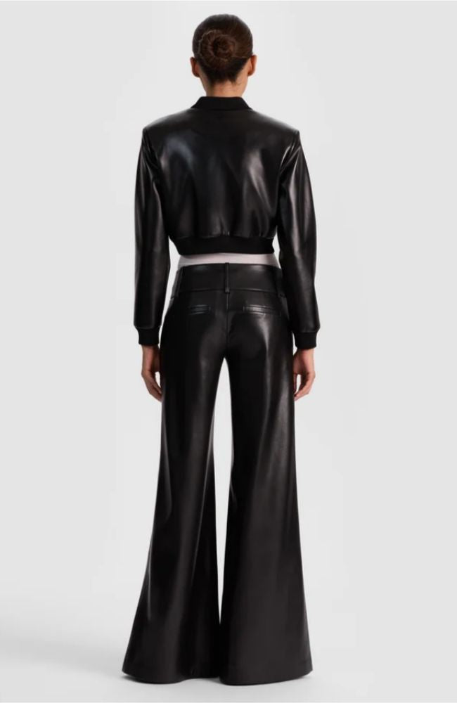 Olivia Vegan Leather Flare Pant