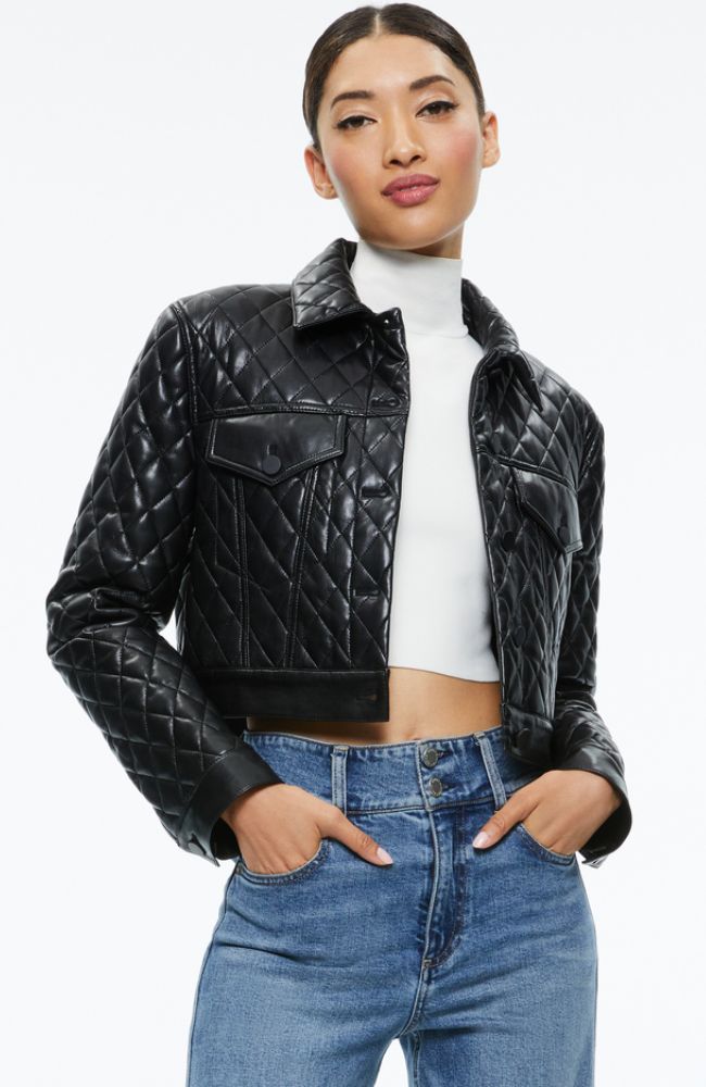 Chloe Quilted Boxy Crop Jacket