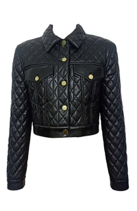 Chloe Quilted Boxy Cropped Jacket