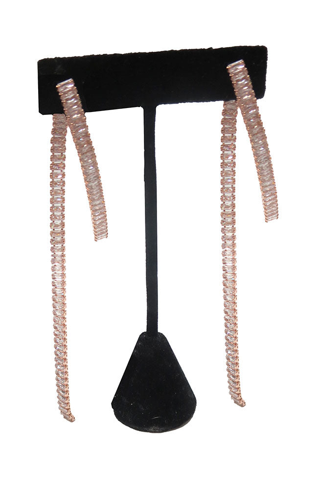 Rose Gold 2 Drop Earrings