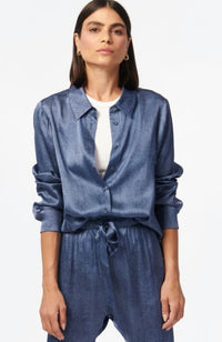 Crosby Blouse in Raw Denim