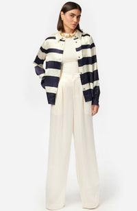 Crosby Blouse in Shadow Stripe