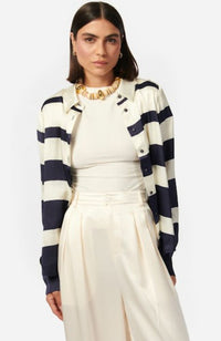 Crosby Blouse in Shadow Stripe