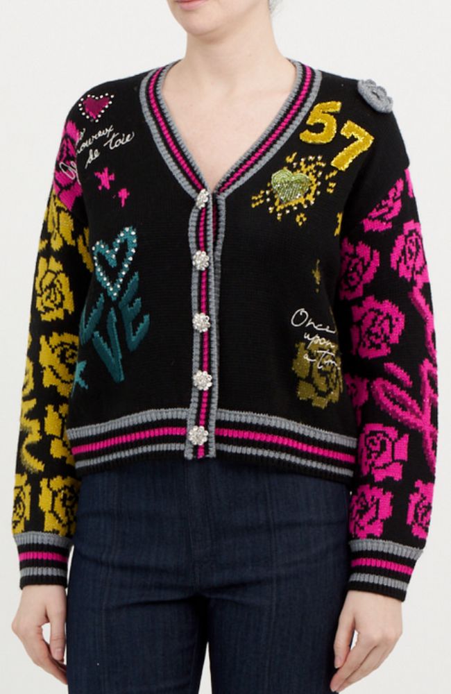 ZK9797110Z Collage Cardigan