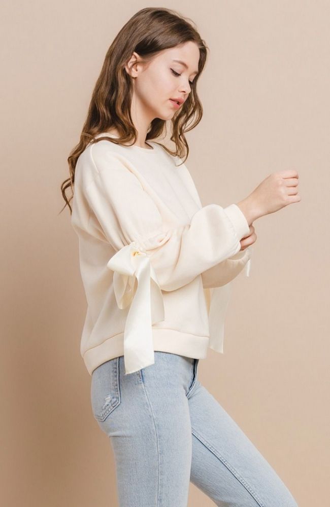Bow Detail Sweatshirt