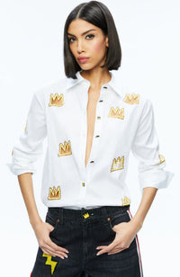 Finely Emb Btdwn Crown Cuts