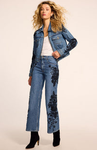 Cropped Beaded Lea Jean