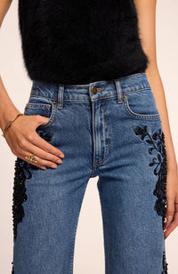 Cropped Beaded Lea Jean