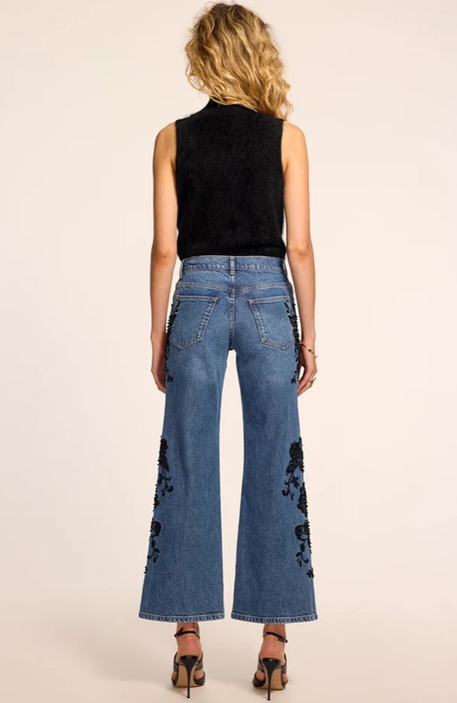 Cropped Beaded Lea Jean