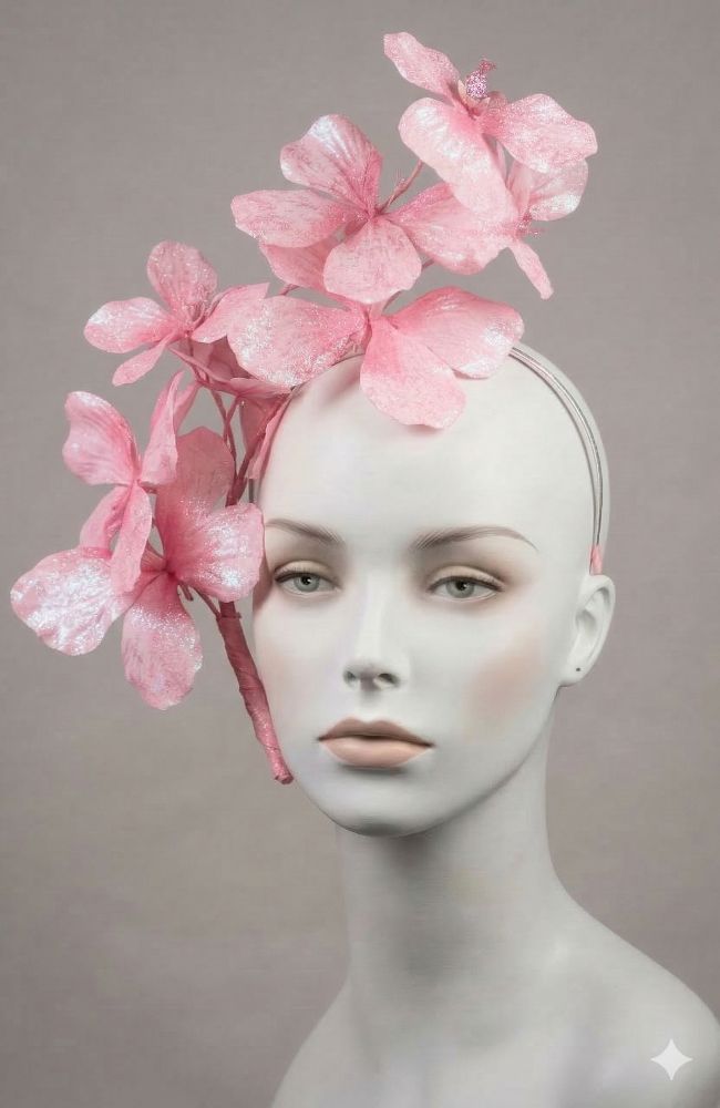 Pink Butterfly Fascinator