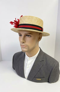 Mens Hat Red and Navy